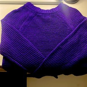 deep purple knit sweater